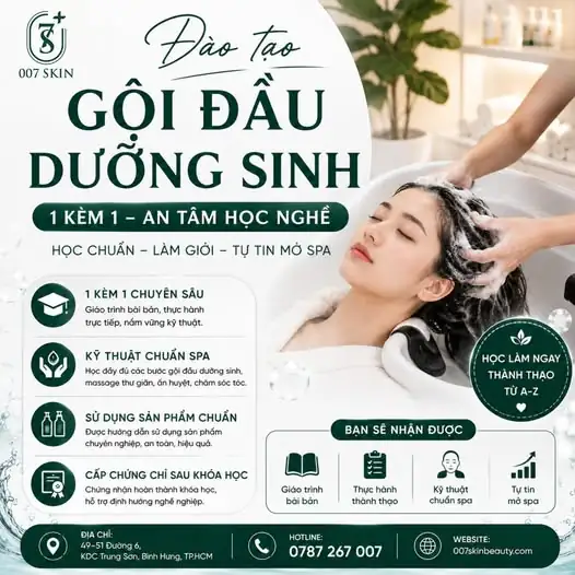 BẠN MUỐN LÀM CHỦ NGHỀ GỘI ĐẦU DƯỠNG SINH? 👩‍🎓✨