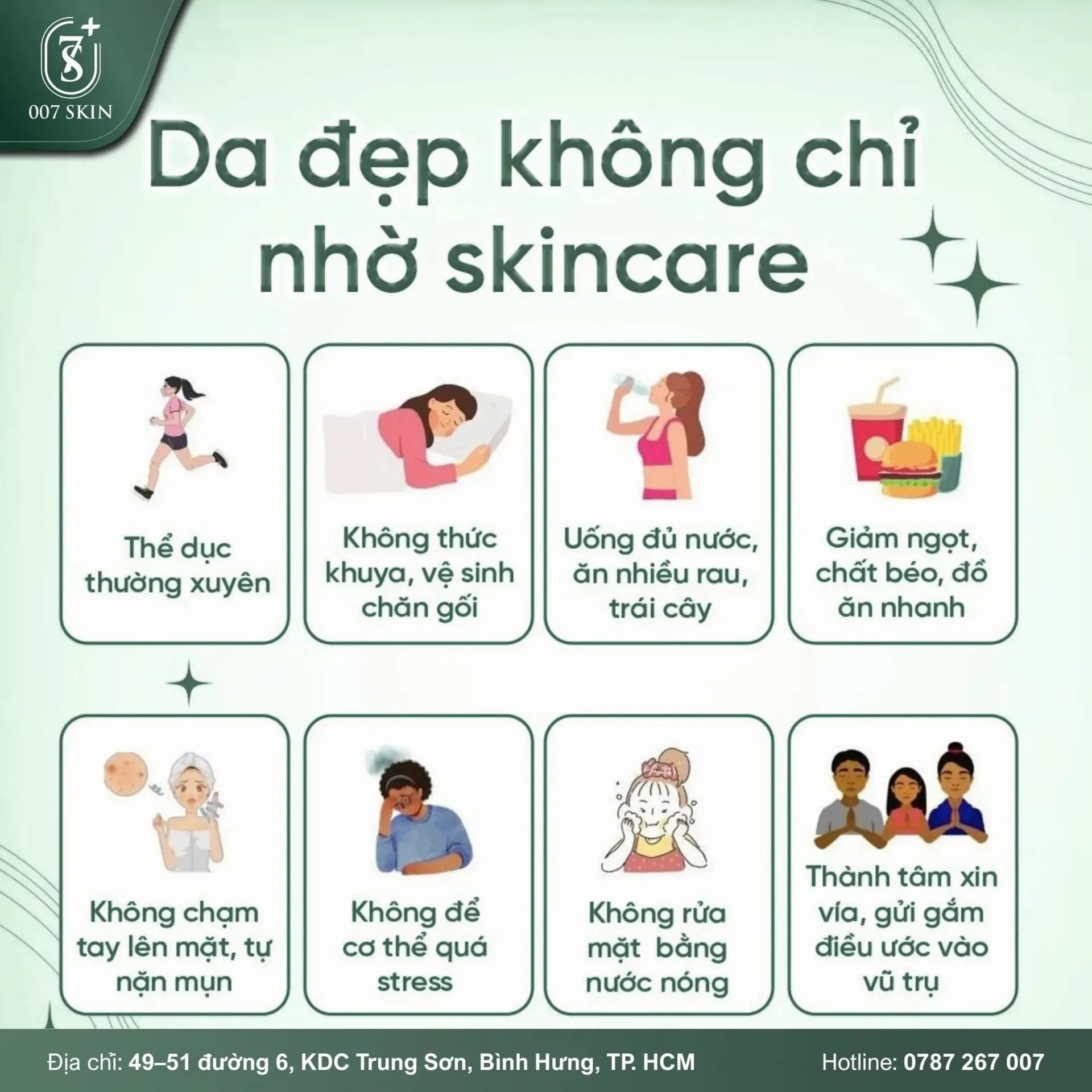 DA ĐẸP KHÔNG CHỈ NHỜ SKINCARE