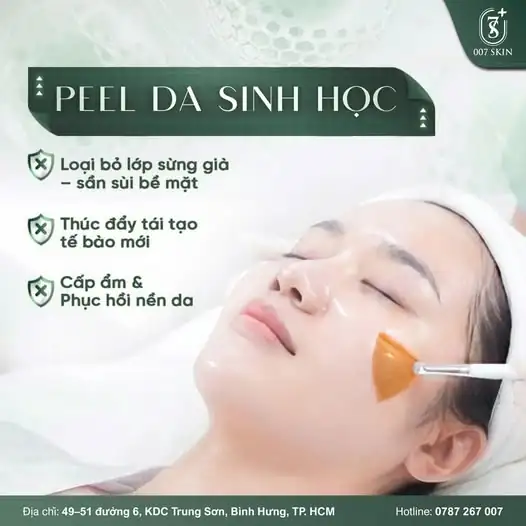 ĐÁNH THỨC LÀN DA CĂNG BÓNG VỚI CÔNG NGHỆ PEEL SINH HỌC TẠI 007 SKIN! ✨