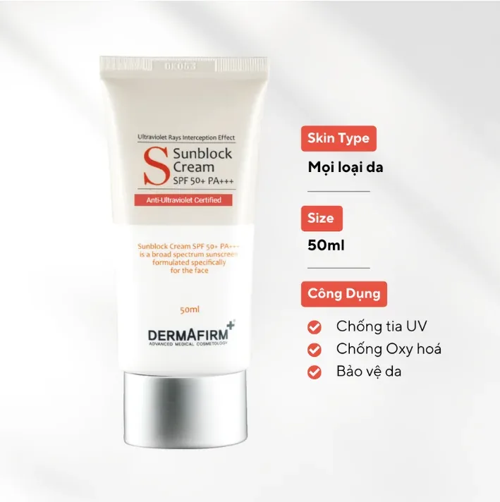 Dermafirm Kem Chống Nắng: Bí Quyết Bảo Vệ Da Hoàn Hảo Từ Chuyên Gia - 50ML