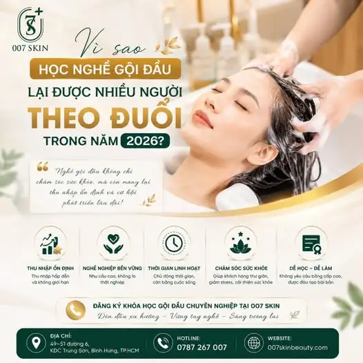 NGHỀ GỘI ĐẦU DƯỠNG SINH 2026: VÌ SAO LẠI TRỞ THÀNH "CƠN SỐT" KHÔNG THỂ HẠ NHIỆT?