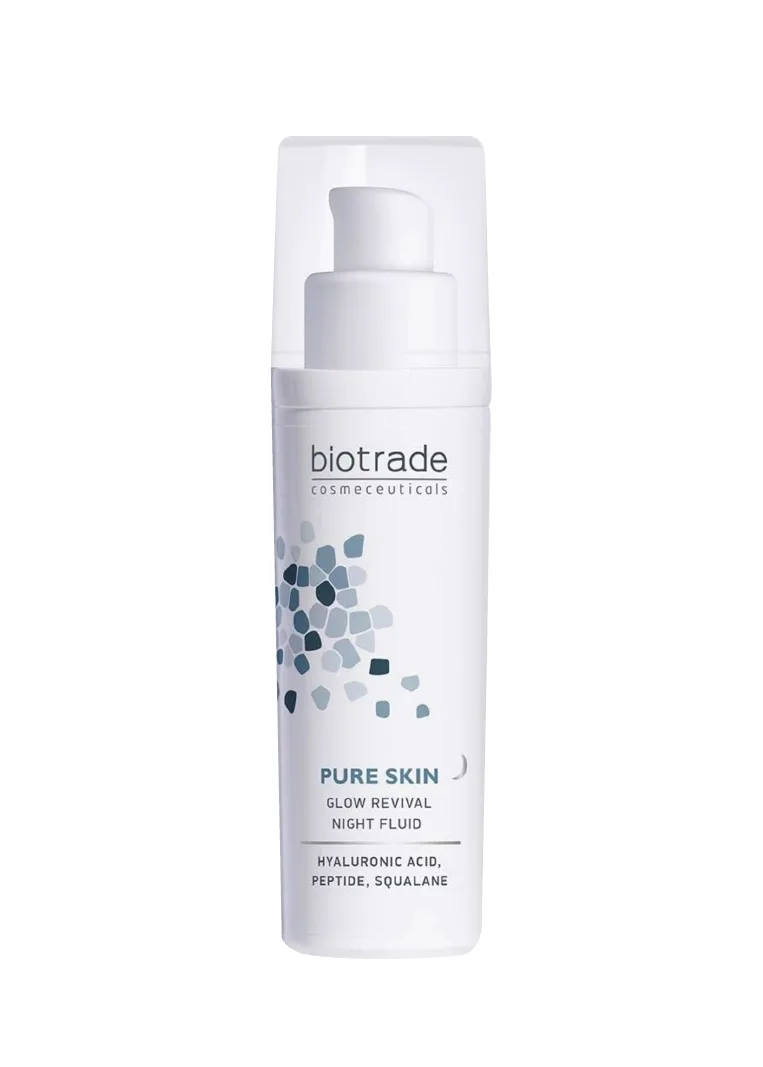 KEM DƯỠNG TRẺ HÓA BAN ĐÊM BIOTRADE PURE SKIN GLOW REVIVAL NIGHT FLUID 50ML