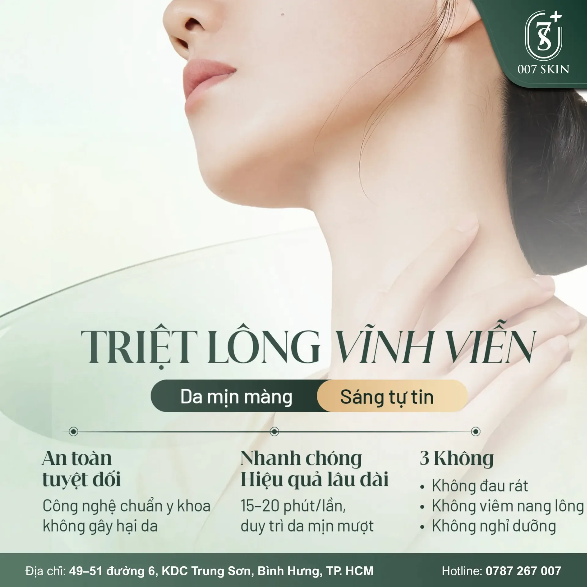 Tự tin khoe làn da mịn mượt – không còn nỗi lo vi-ô-lông!